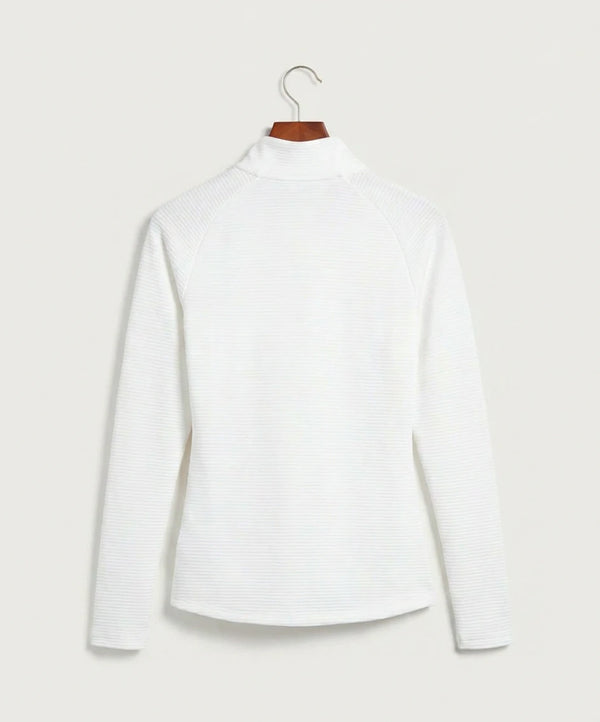 Forreston Volleyball - White Quarter Zip - Left Chest (back)