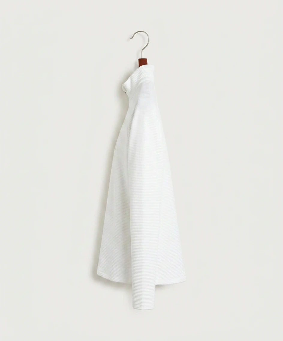 Moline Cheer general - White Quarter Zip - Left Chest (side)