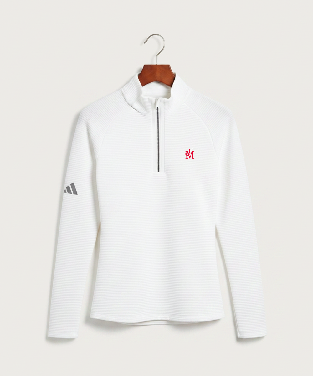 John Marshall High School Cross Country (Coed) - White Quarter Zip - Left Chest
