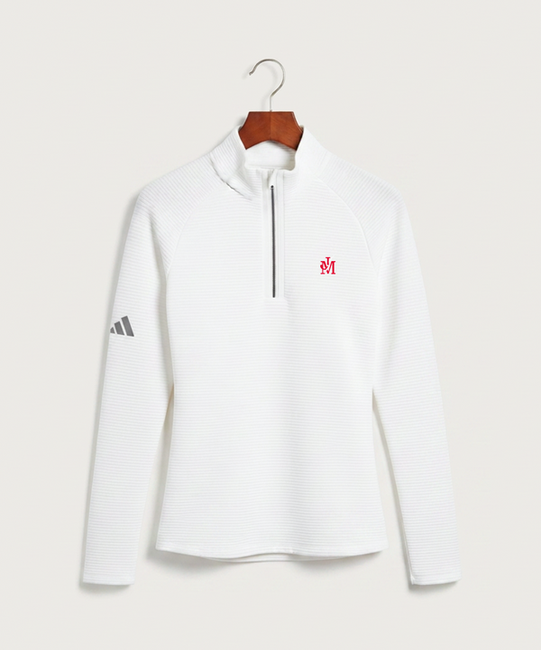 John Marshall High School Cross Country (Coed) - White Quarter Zip - Left Chest