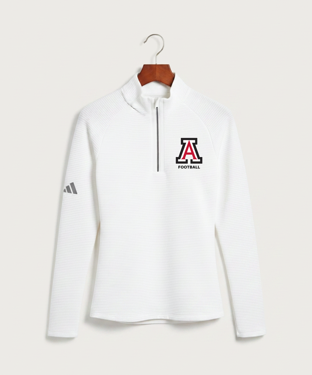 Amboy Football general - White Quarter Zip - Left Chest