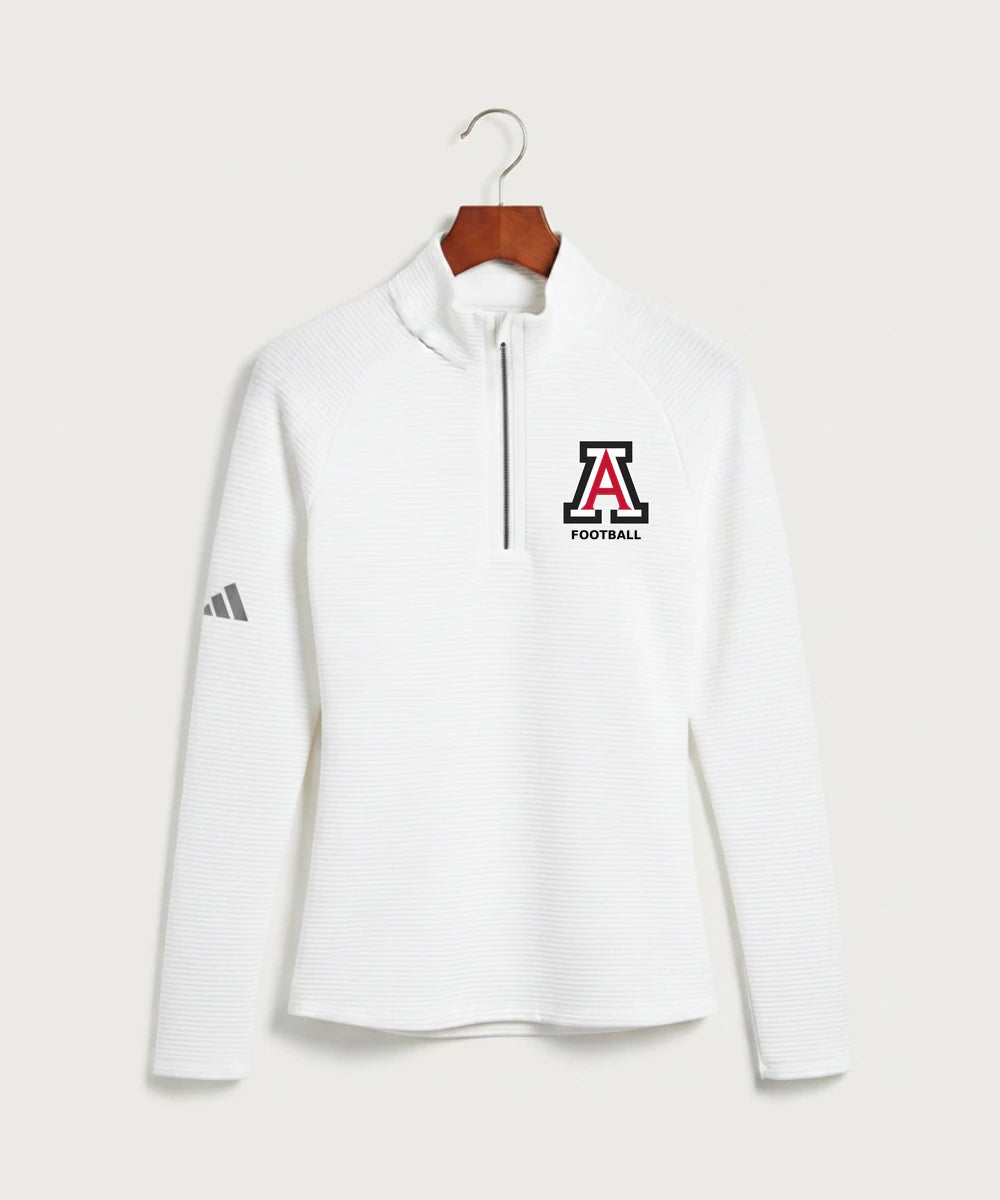 Amboy Football general - White Quarter Zip - Left Chest
