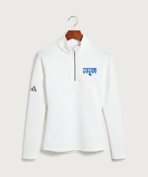 Merrill Dance and Cheer - White Quarter Zip - Left Chest