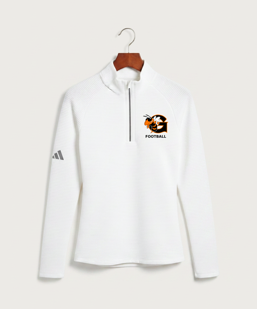 Giltner High School Football - White Quarter Zip - Left Chest