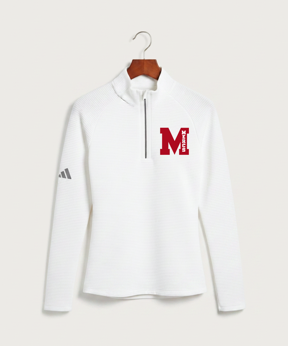 Mcgregor High School Volleyball (Girls) - White Quarter Zip - Left Chest