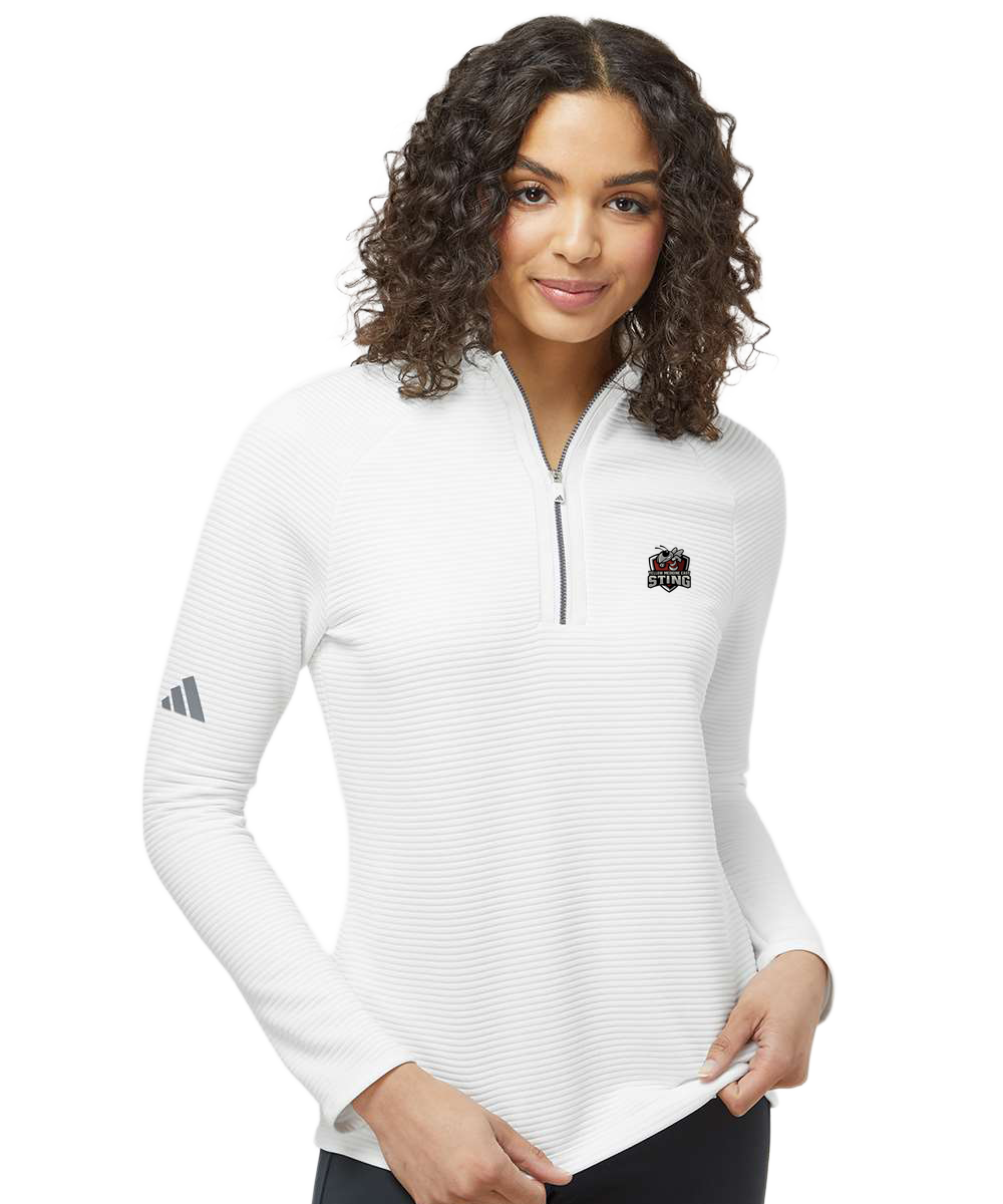 Yellow Medicine East Athletics - White Quarter Zip - Left Chest