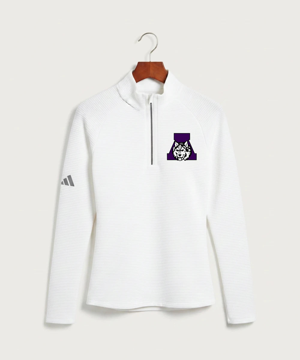 Albany High School Athletics - White Quarter Zip - Left Chest