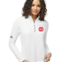 Mankato West Track - White Quarter Zip - Left Chest