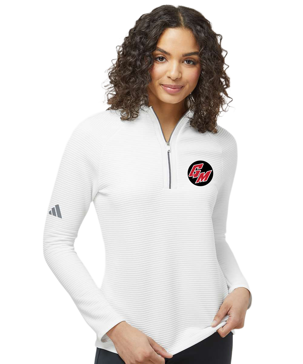 Free Test - White Quarter Zip - Left Chest