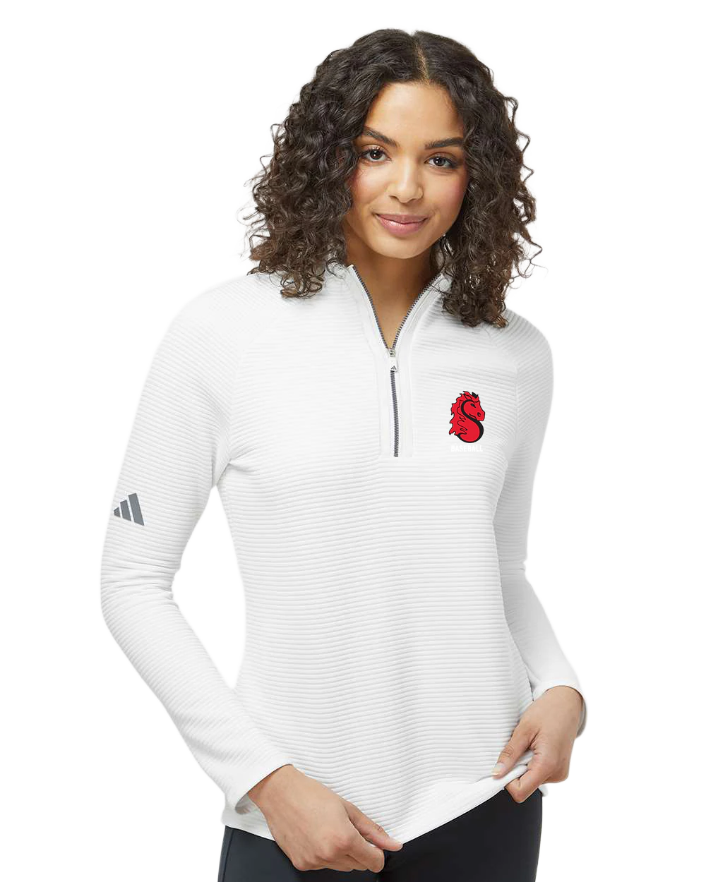 Stillwater Baseball - White Quarter Zip - Left Chest