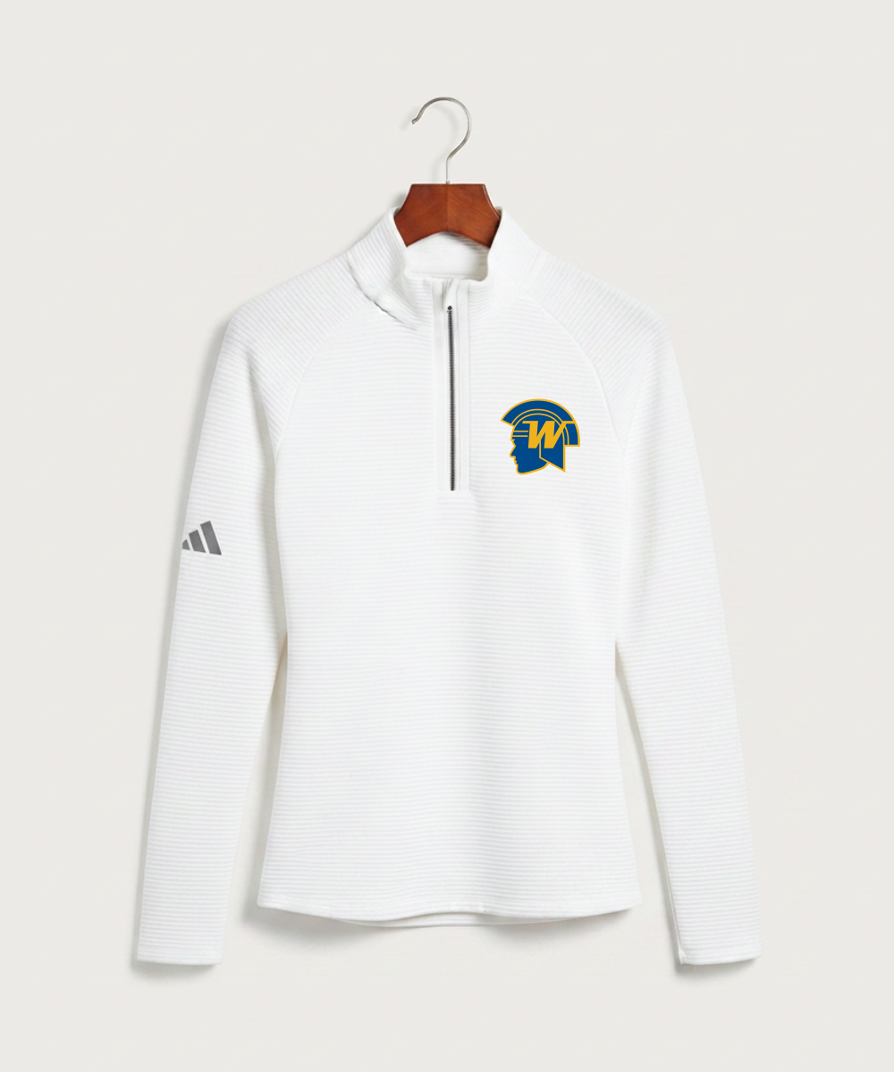 Wayzata High School Football (Boys) - White Quarter Zip - Left Chest