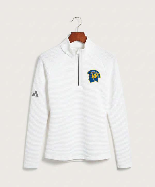 Wayzata High School Football (Boys) - White Quarter Zip - Left Chest