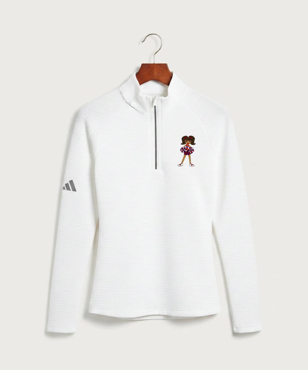 Independence High School Cheer Team - White Quarter Zip - Left Chest