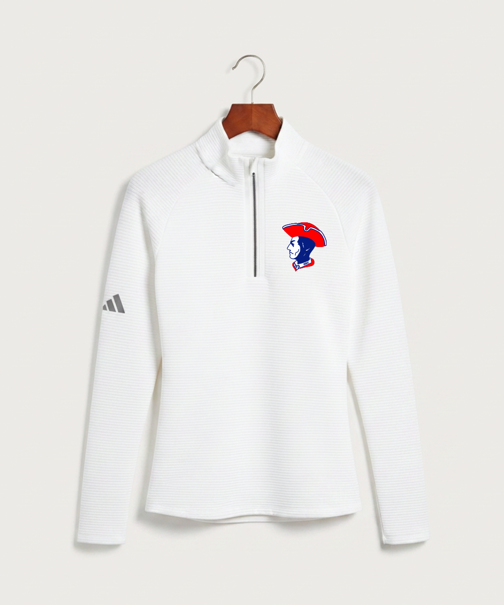 Hills-Beaver Creek High School Volleyball (Girls) - White Quarter Zip - Left Chest