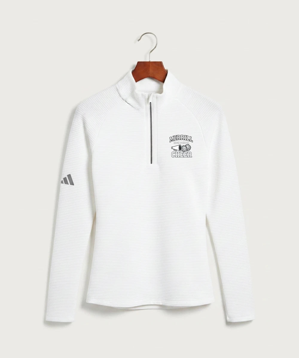 Merrill Dance and Cheer - White Quarter Zip - Left Chest