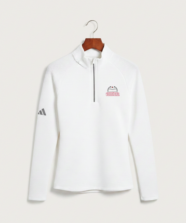Ely Memorial High School Volleyball (Girls) - White Quarter Zip - Left Chest