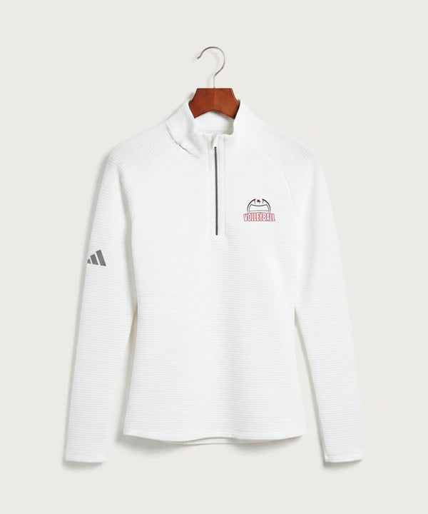 Ely Memorial High School Volleyball (Girls) - White Quarter Zip - Left Chest