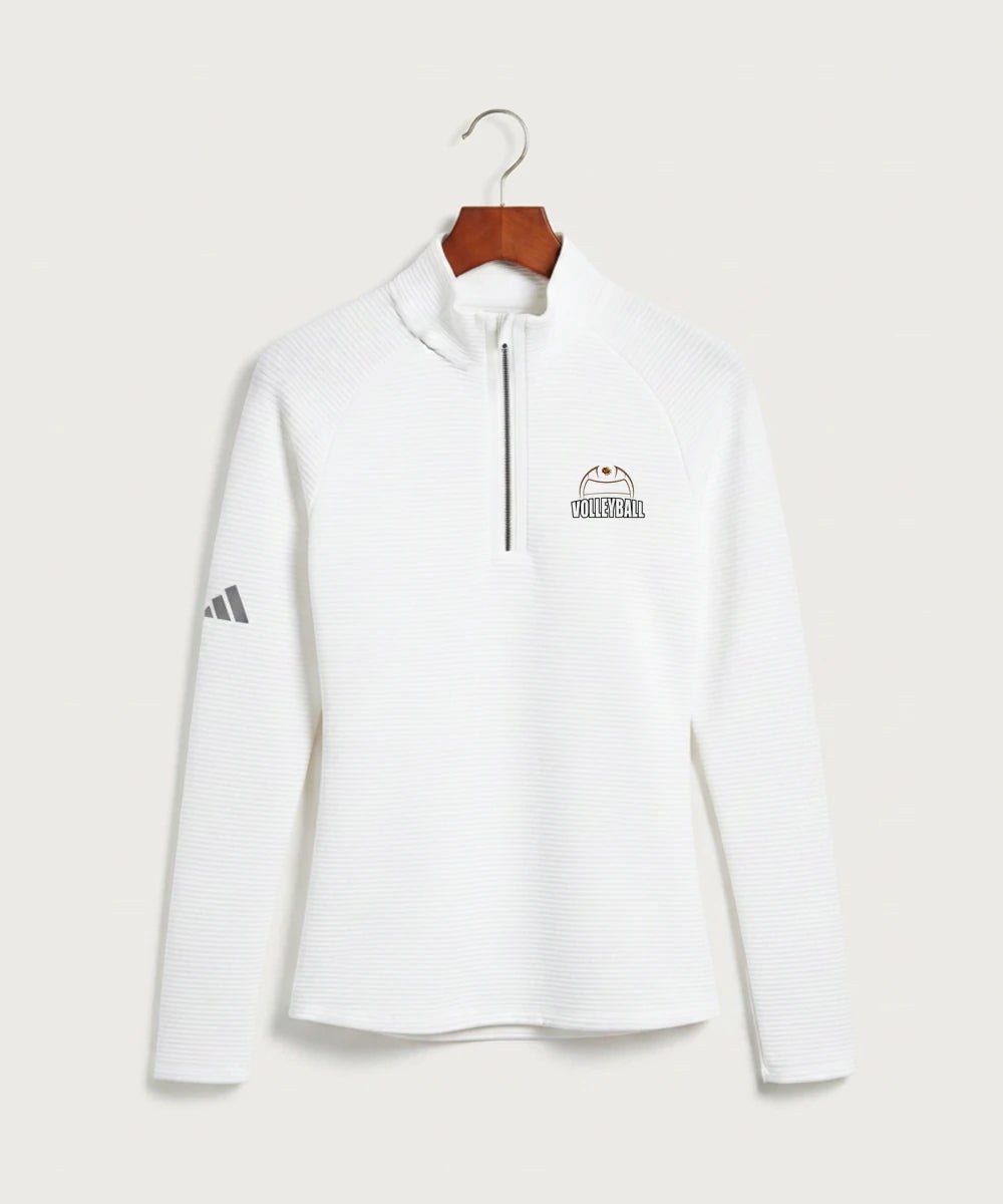 Fargo South High School Volleyball (Girls) - White Quarter Zip - Left Chest