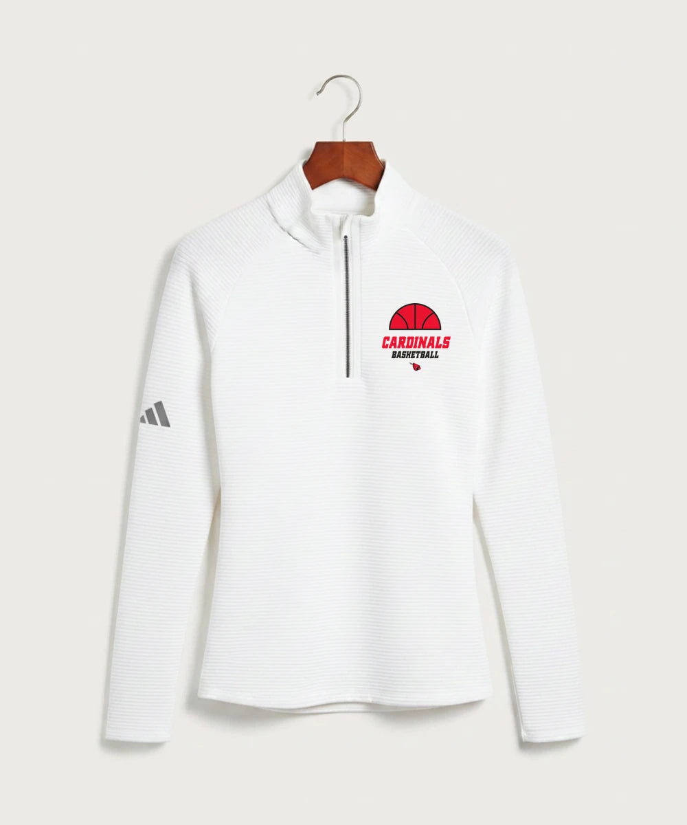 Forreston Basketball - White Quarter Zip - Left Chest