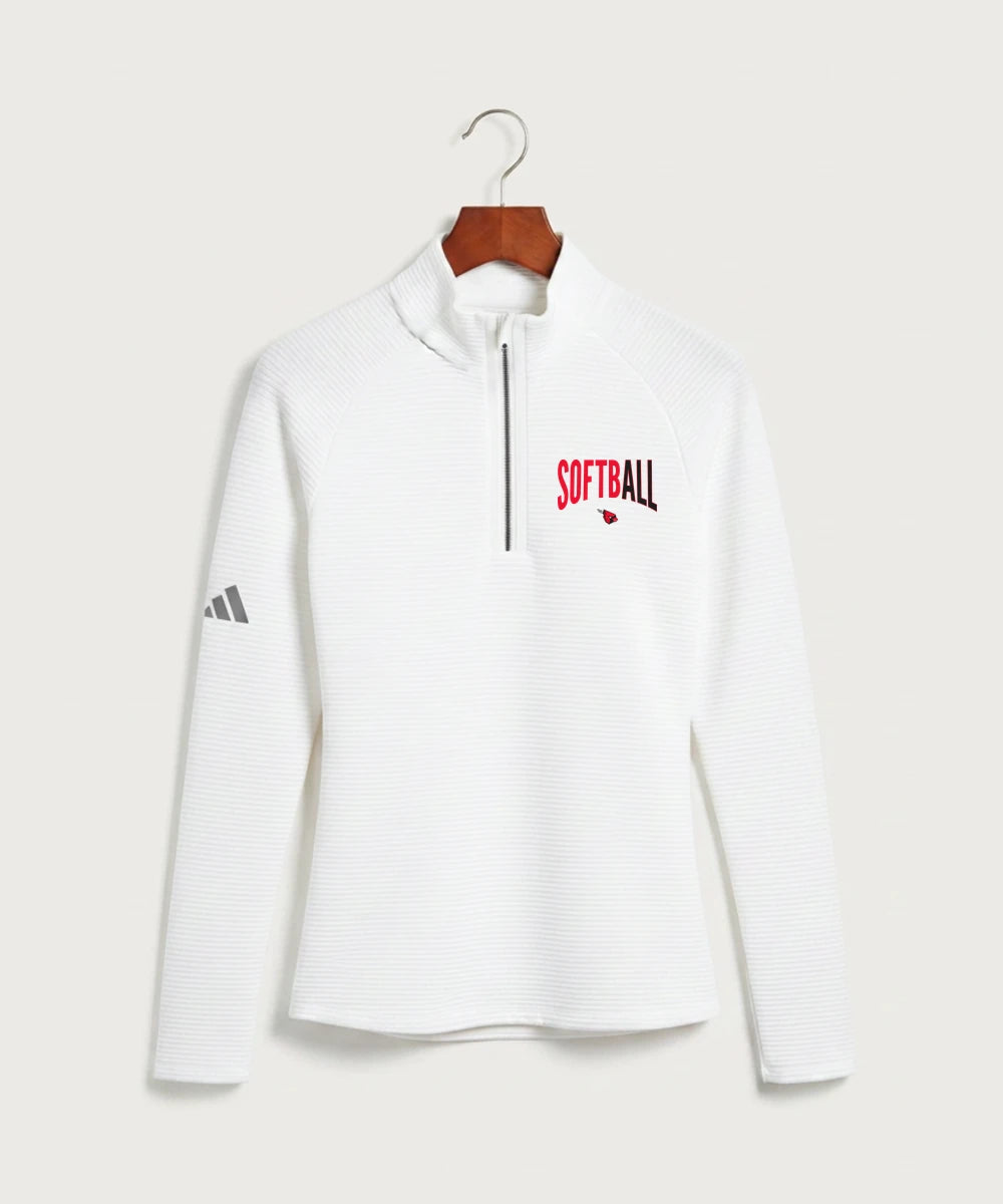 Forreston Softball - White Quarter Zip - Left Chest