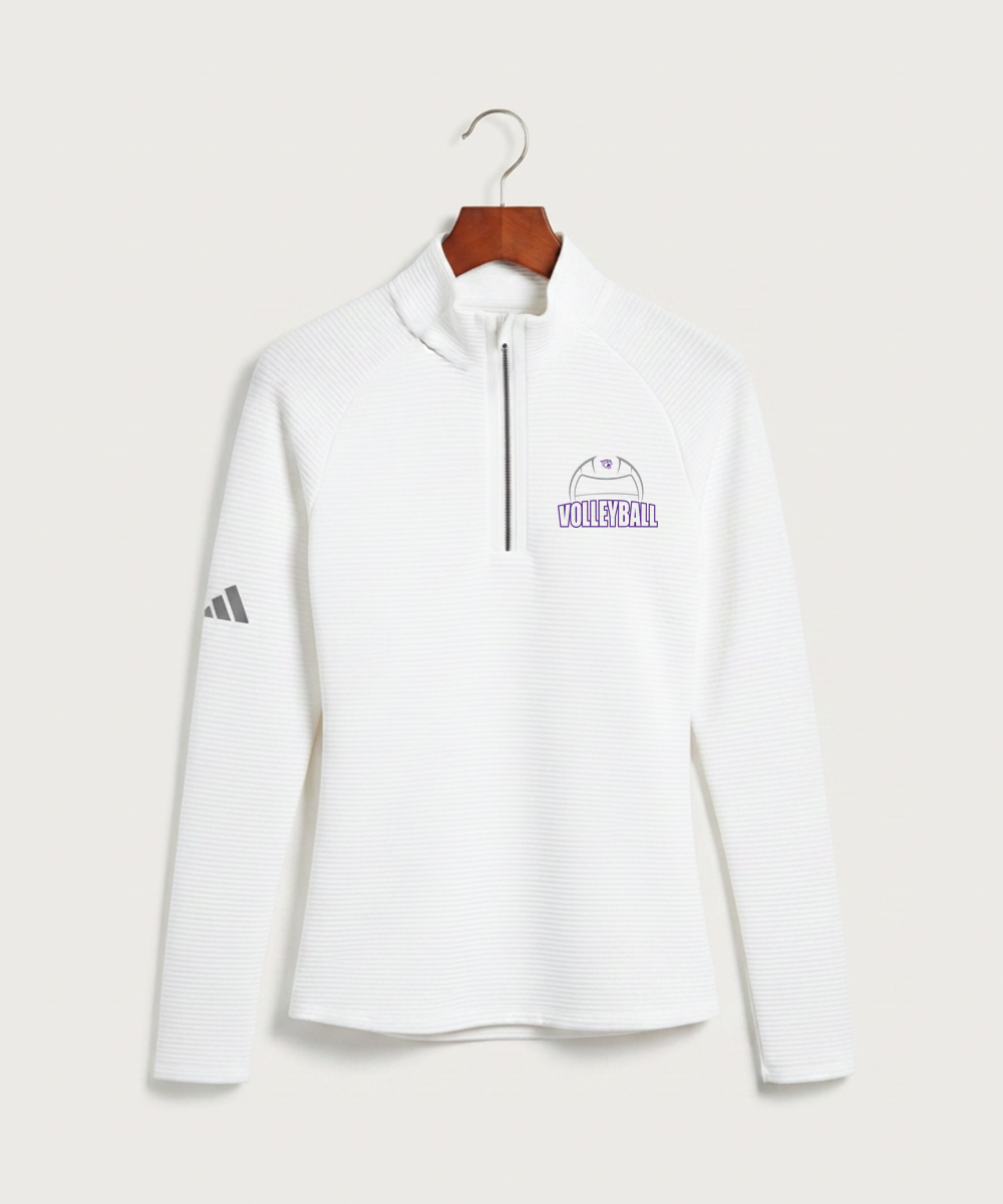 Goodhue High School Volleyball (Girls) - White Quarter Zip - Left Chest
