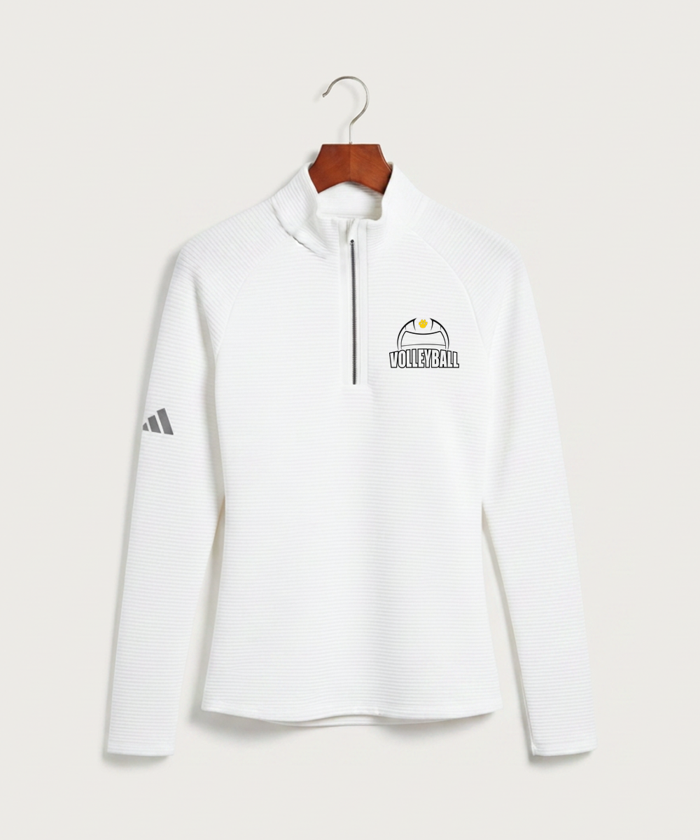 Plainview Elgin Millville H S Volleyball (Girls) - White Quarter Zip - Left Chest
