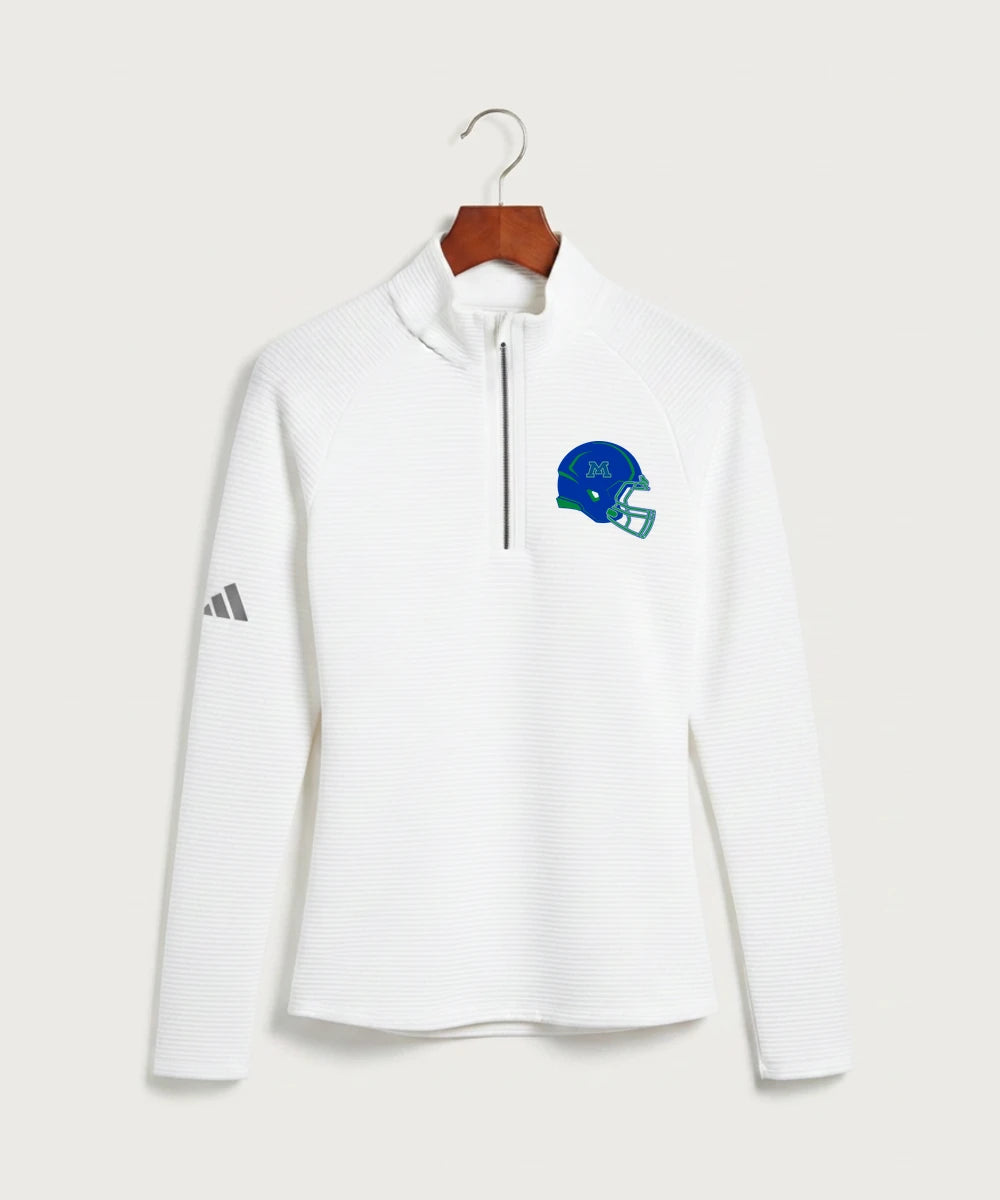 Minnewaska Area High School Football (Boys) - White Quarter Zip - Left Chest