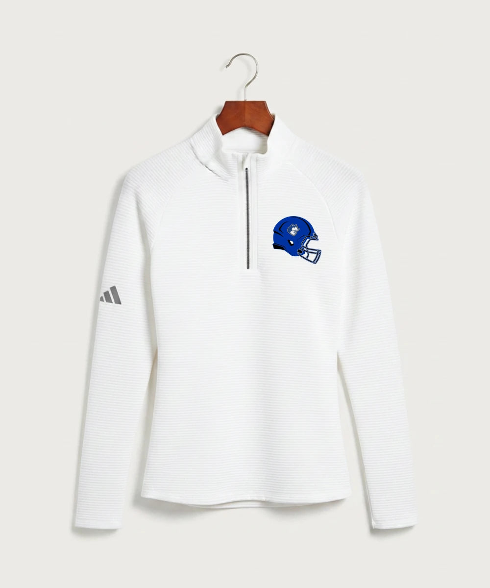 Bigfork Senior High School Football (Boys) - White Quarter Zip - Left Chest