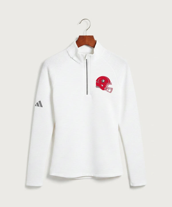 Buffalo High School Football (Boys) - White Quarter Zip - Left Chest