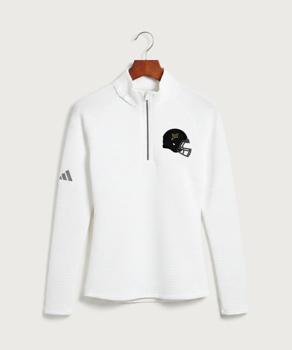 Burnsville High School Football (Boys) - White Quarter Zip - Left Chest