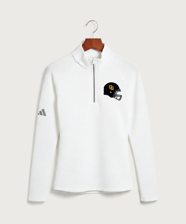 Clearbrook Gonvick High School Football (Boys) - White Quarter Zip - Left Chest