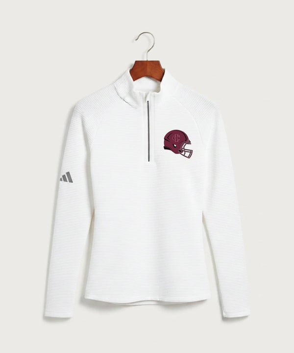Crosby Ironton High School Football (Boys) - White Quarter Zip - Left Chest