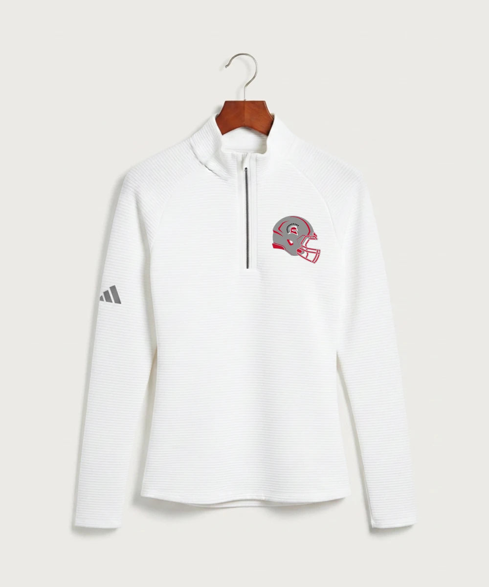 Hancock High School Football (Boys) - White Quarter Zip - Left Chest