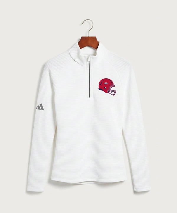 Pequot Lakes High School Football (Boys) - White Quarter Zip - Left Chest