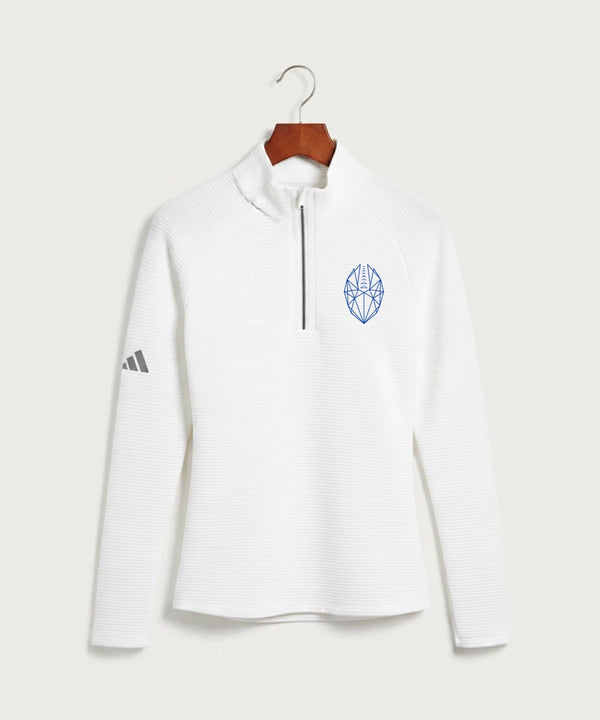 West Bend West High School Football - White Quarter Zip - Left Chest