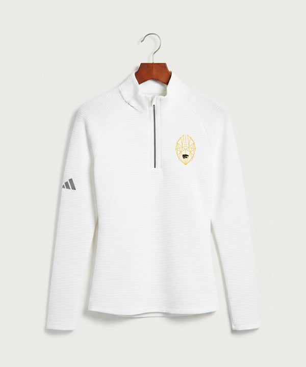 Le-Win Football - White Quarter Zip - Left Chest