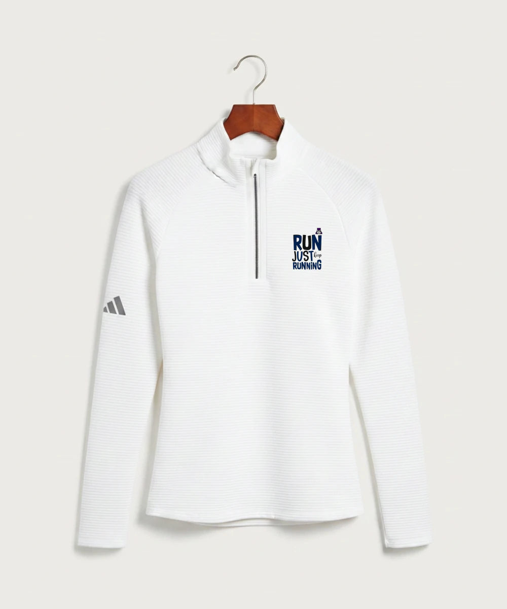 Albany High School Athletics - White Quarter Zip - Left Chest