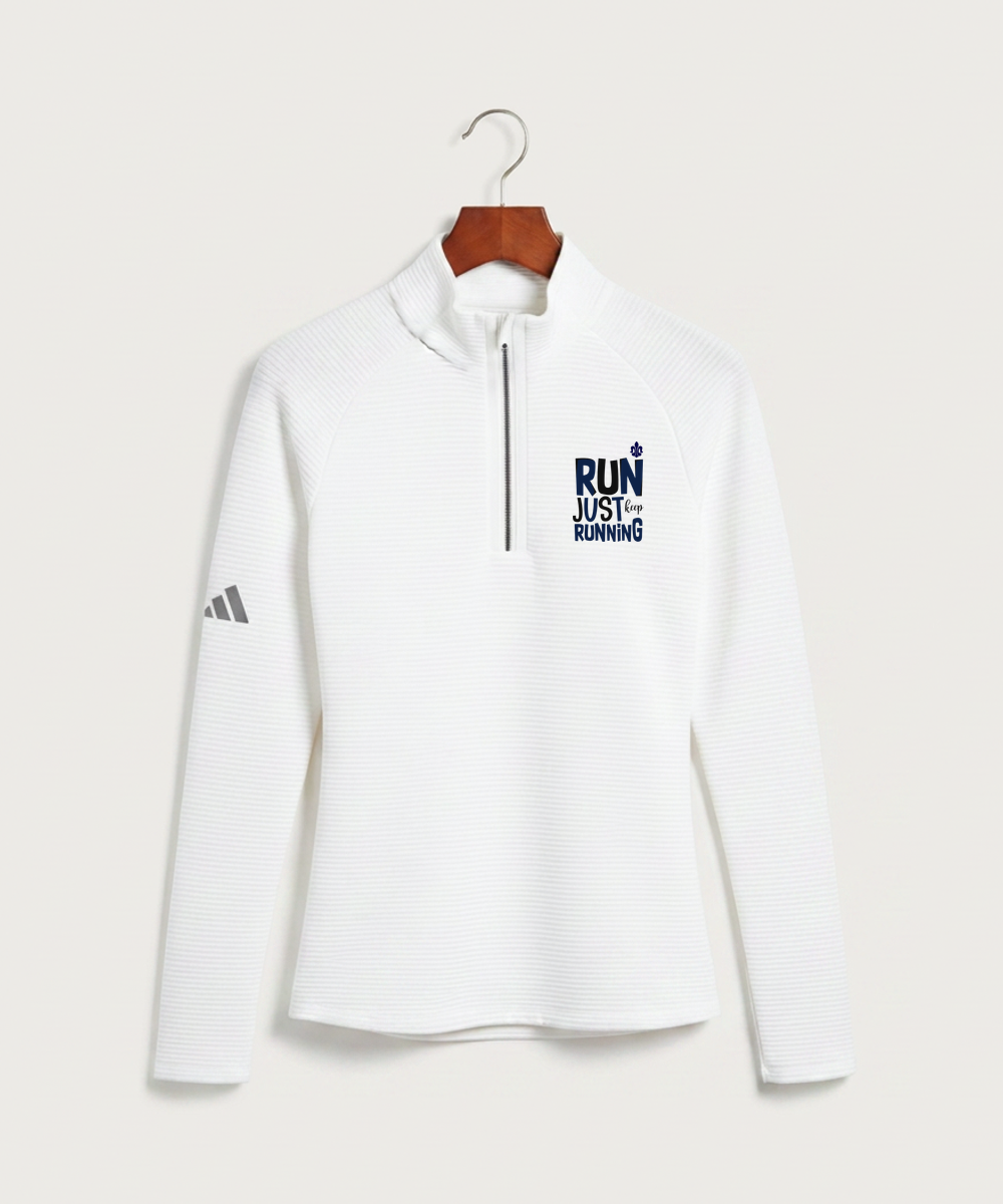 Saint Peter High School Athletics - White Quarter Zip - Left Chest