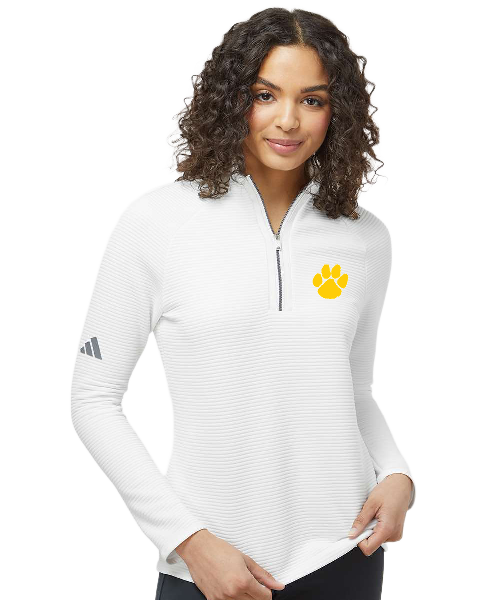 PEM Football - White Quarter Zip - Left Chest
