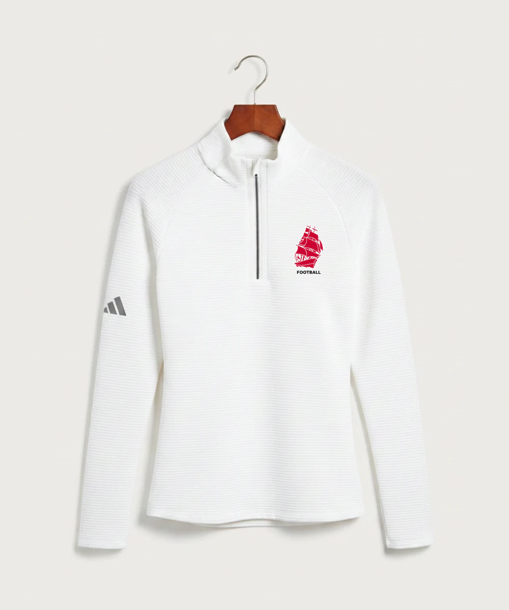 Amboy Football general - White Quarter Zip - Left Chest