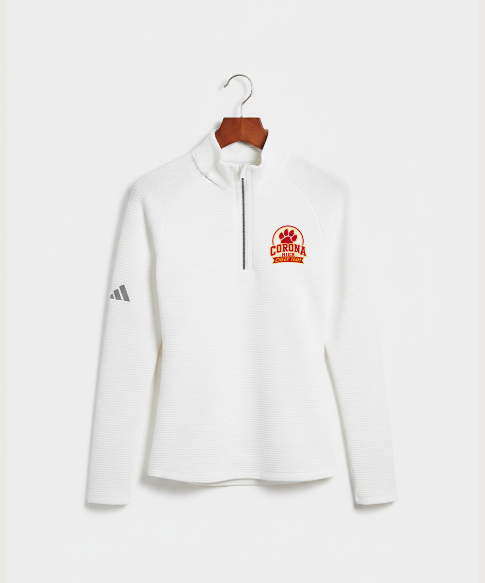 Corona Senior High School Cheer - White Quarter Zip - Left Chest