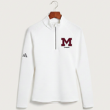 Moline Cheer general - White Quarter Zip - Left Chest