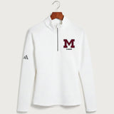Moline Cheer general - White Quarter Zip - Left Chest