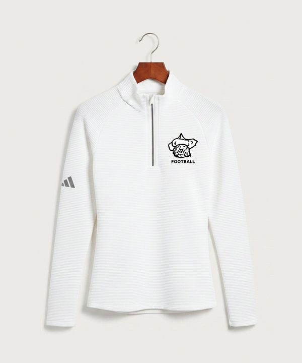 Polo HS Football general - White Quarter Zip - Left Chest