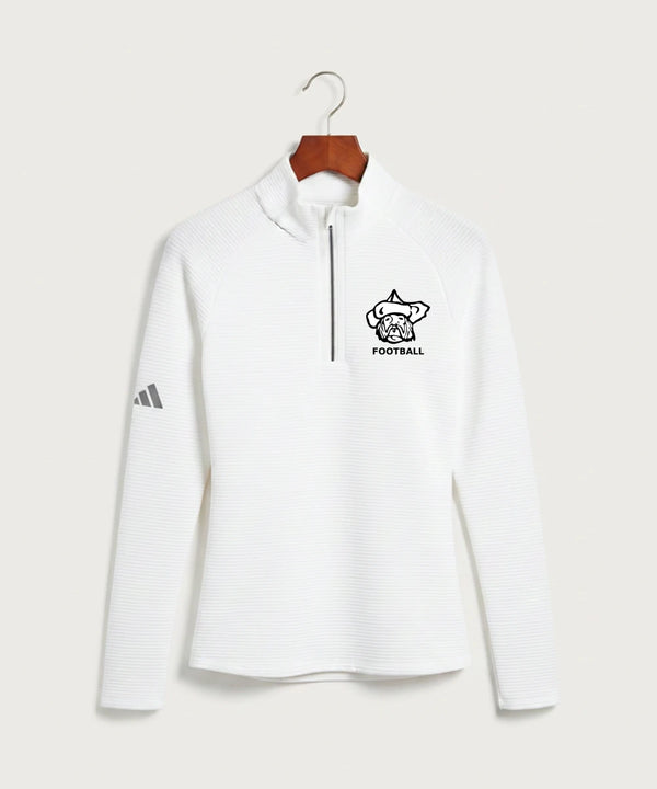 Polo HS Football general - White Quarter Zip - Left Chest