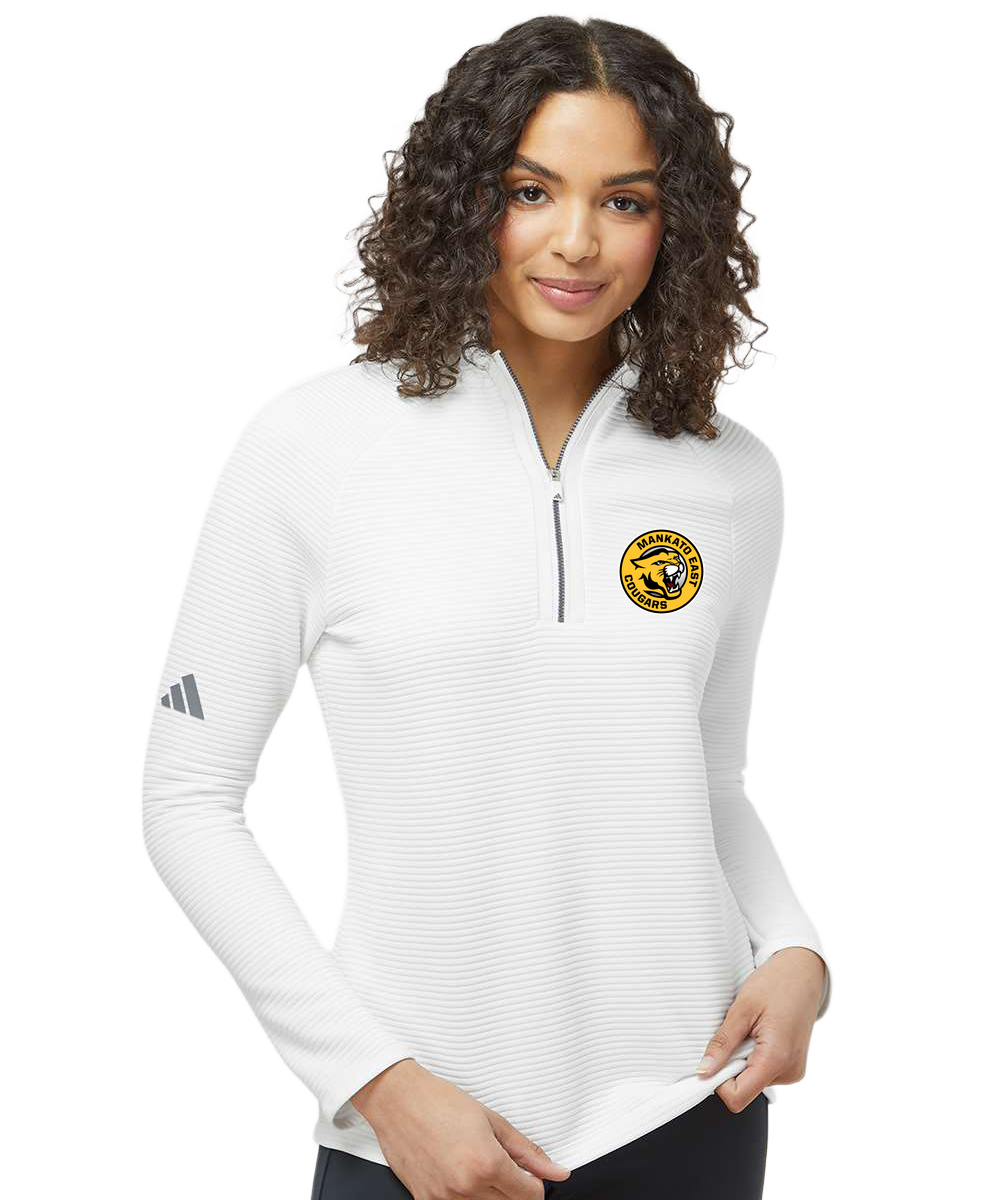 Mankato East Spring - White Quarter Zip - Left Chest