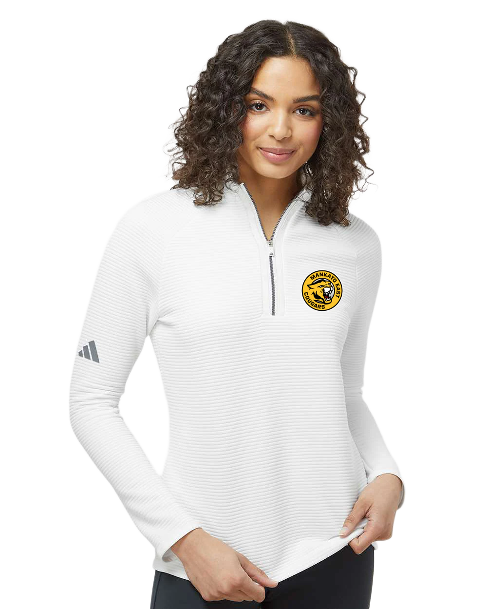 Mankato East Spring - White Quarter Zip - Left Chest
