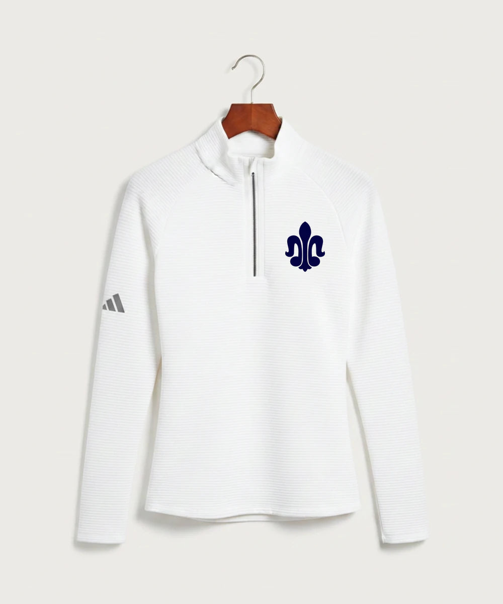 Saint Peter High School Athletics - White Quarter Zip - Left Chest