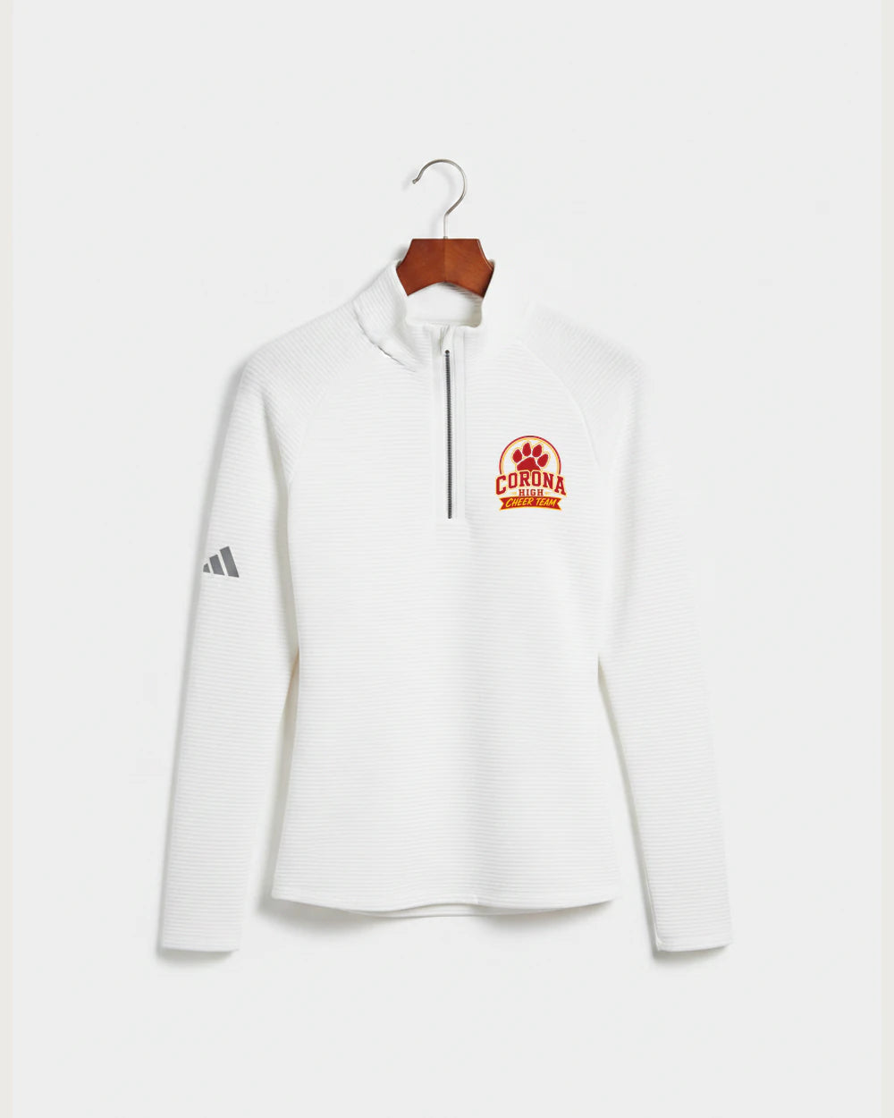 Corona Senior High School Cheer - White Quarter Zip - Left Chest