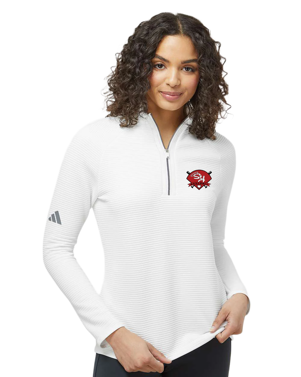 St. James Baseball - White Quarter Zip - Left Chest